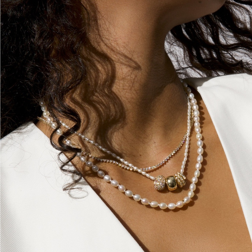 Adina Reyter Tiny Seed Pearl Necklace
